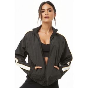 F21 Active Striped Windbreaker
